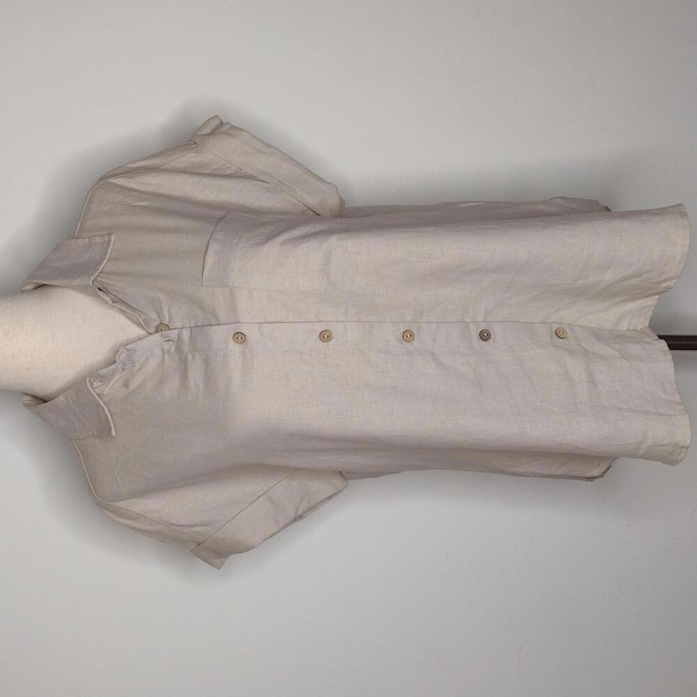 NWT Casa Cabana Women's Sand Button Down Blouse Size XS